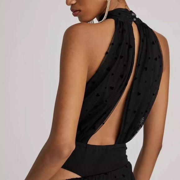 Anthropologie 2 piece tulle heart set skirt and bodysuit new without tags sz lg - Picture 3 of 11